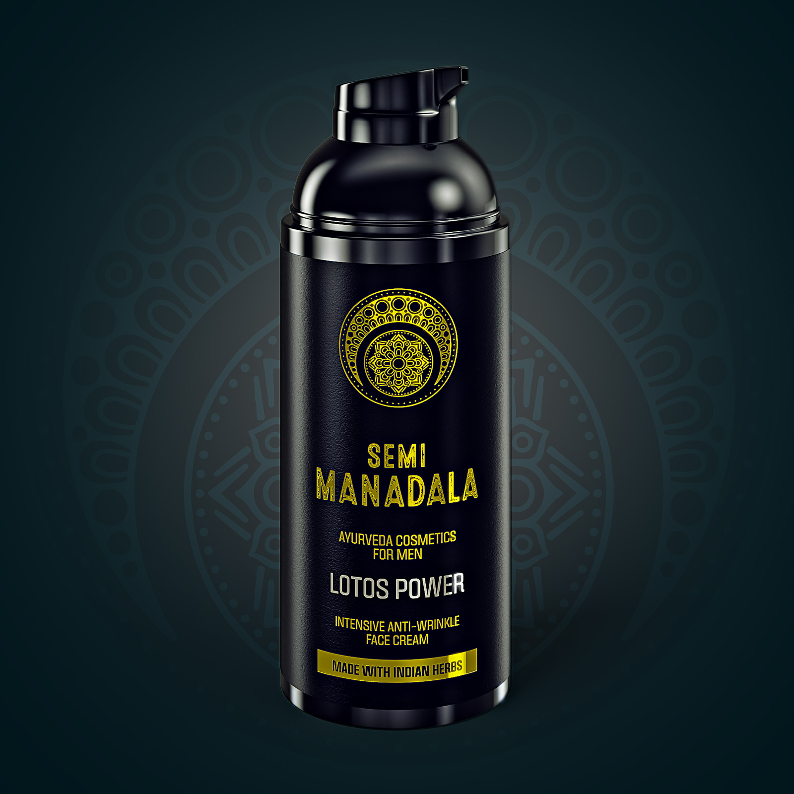 Projekt, modelowanie i wizualizacja 3d - Kosmetyk firmy Semi Mandala