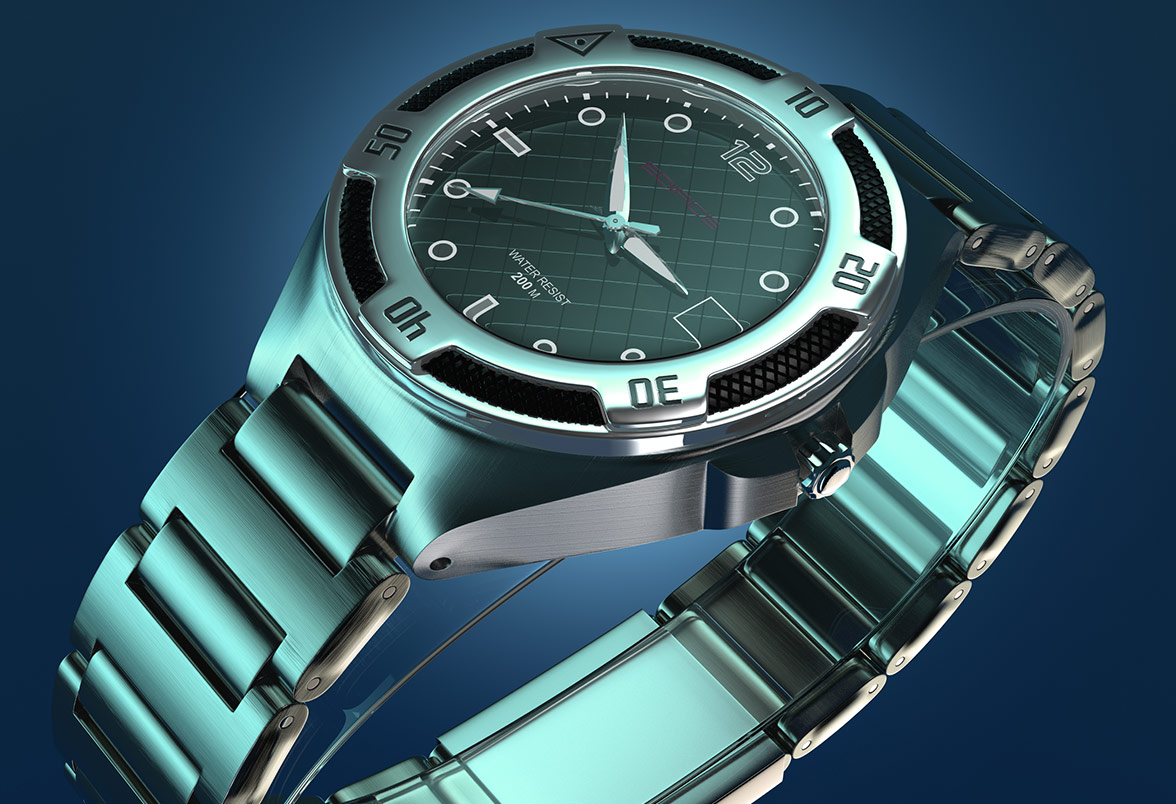 Zegarek CASIO - wizualizacja produktu
